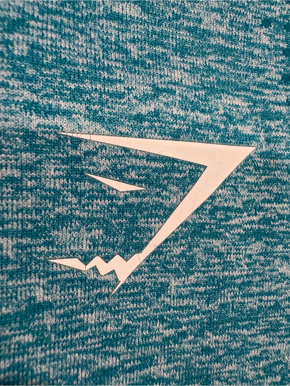 Gymshark Teal Blue Vital Seamless Long Sleeve Crop Top | Women’s Size M - Picture 2 of 6